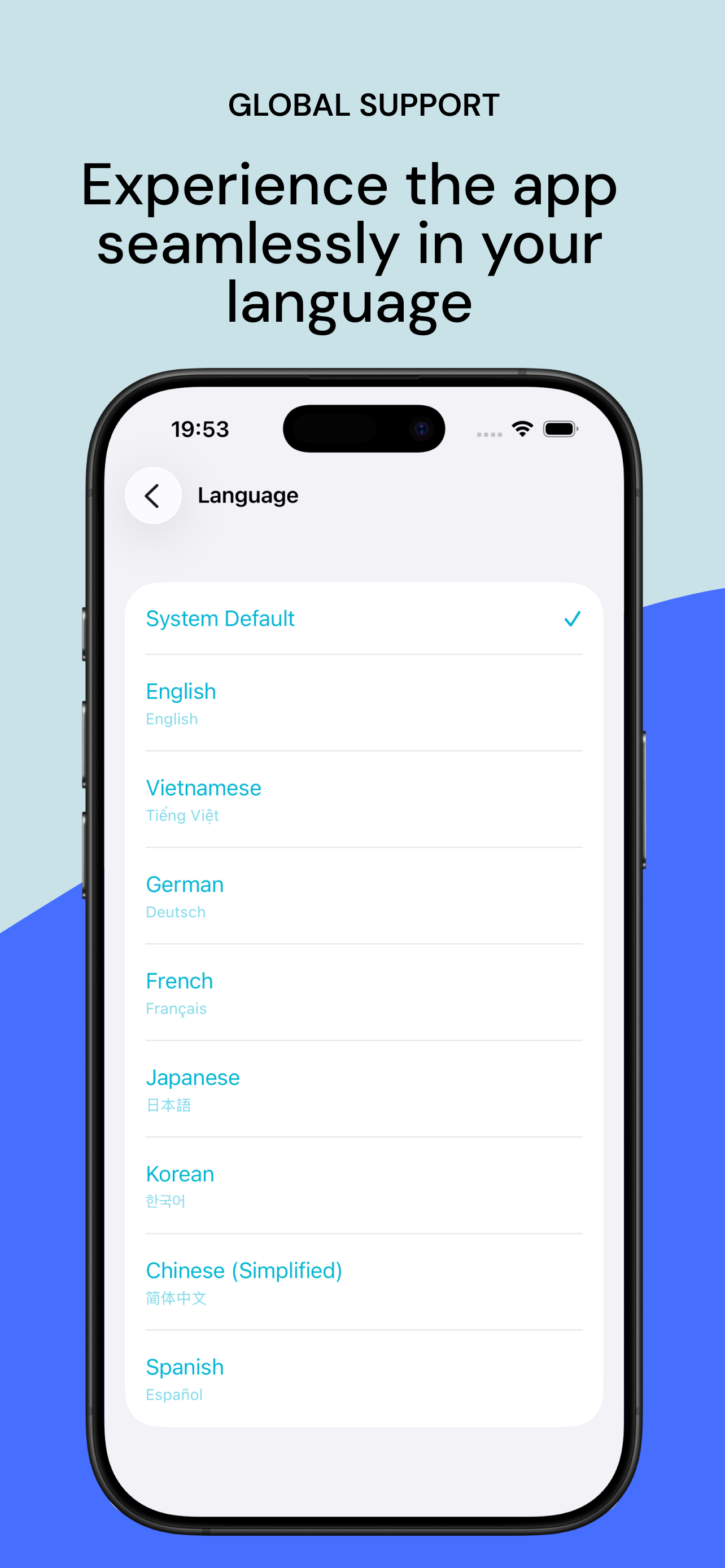 Multi-language support